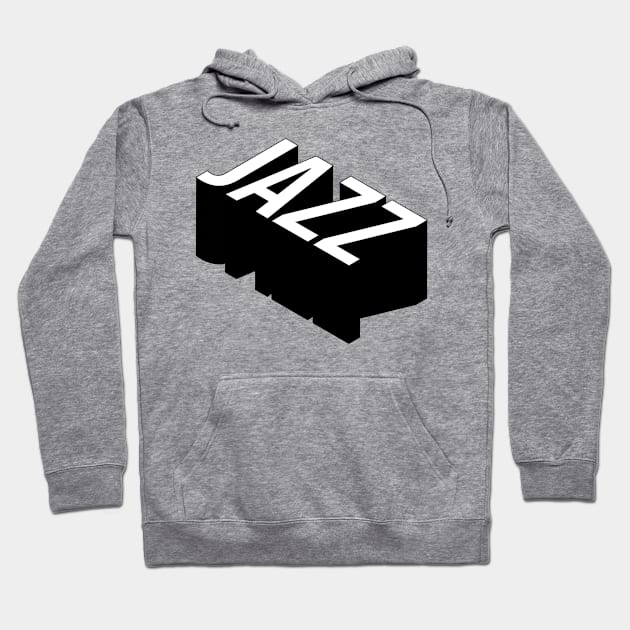 Jazz typography Hoodie by lkn